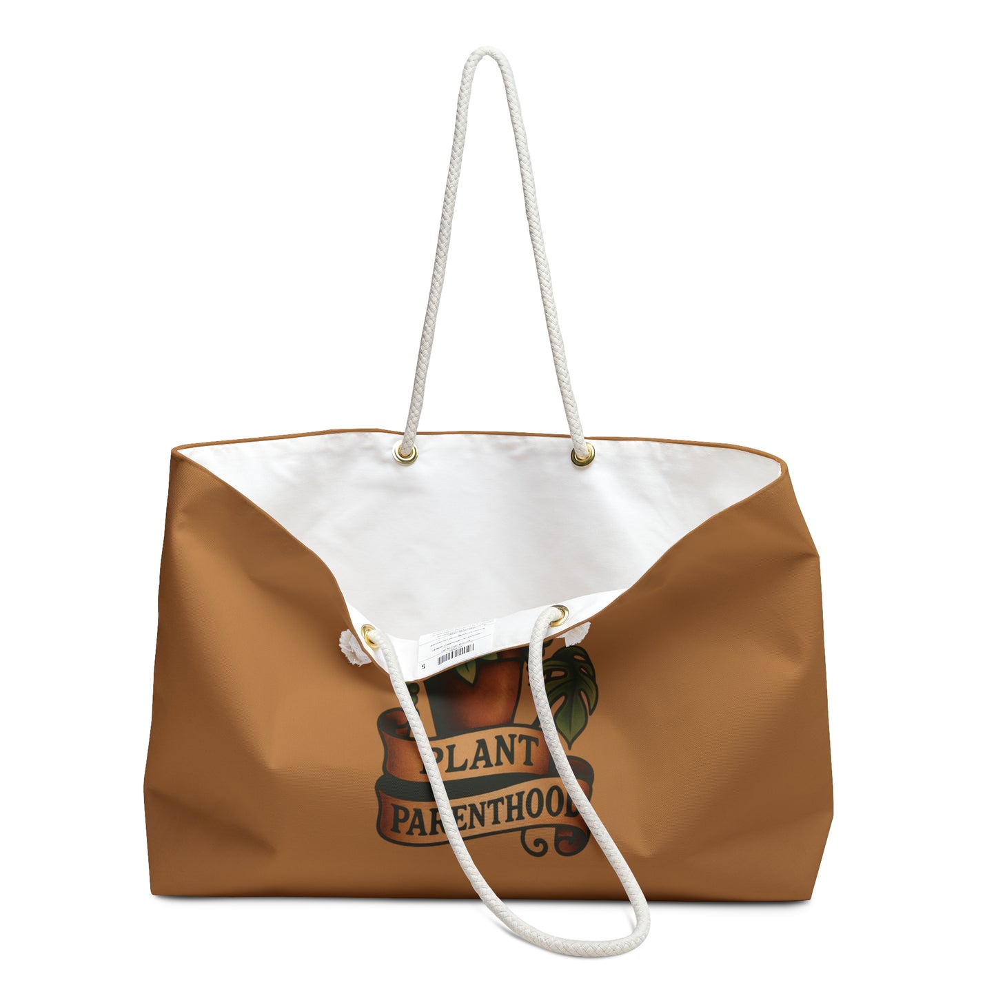Plant Parenthood Succ. Weekender Bag, Eco-Friendly Tote, Travel Companion, Gift for Plant Lovers, Stylish Carry-All