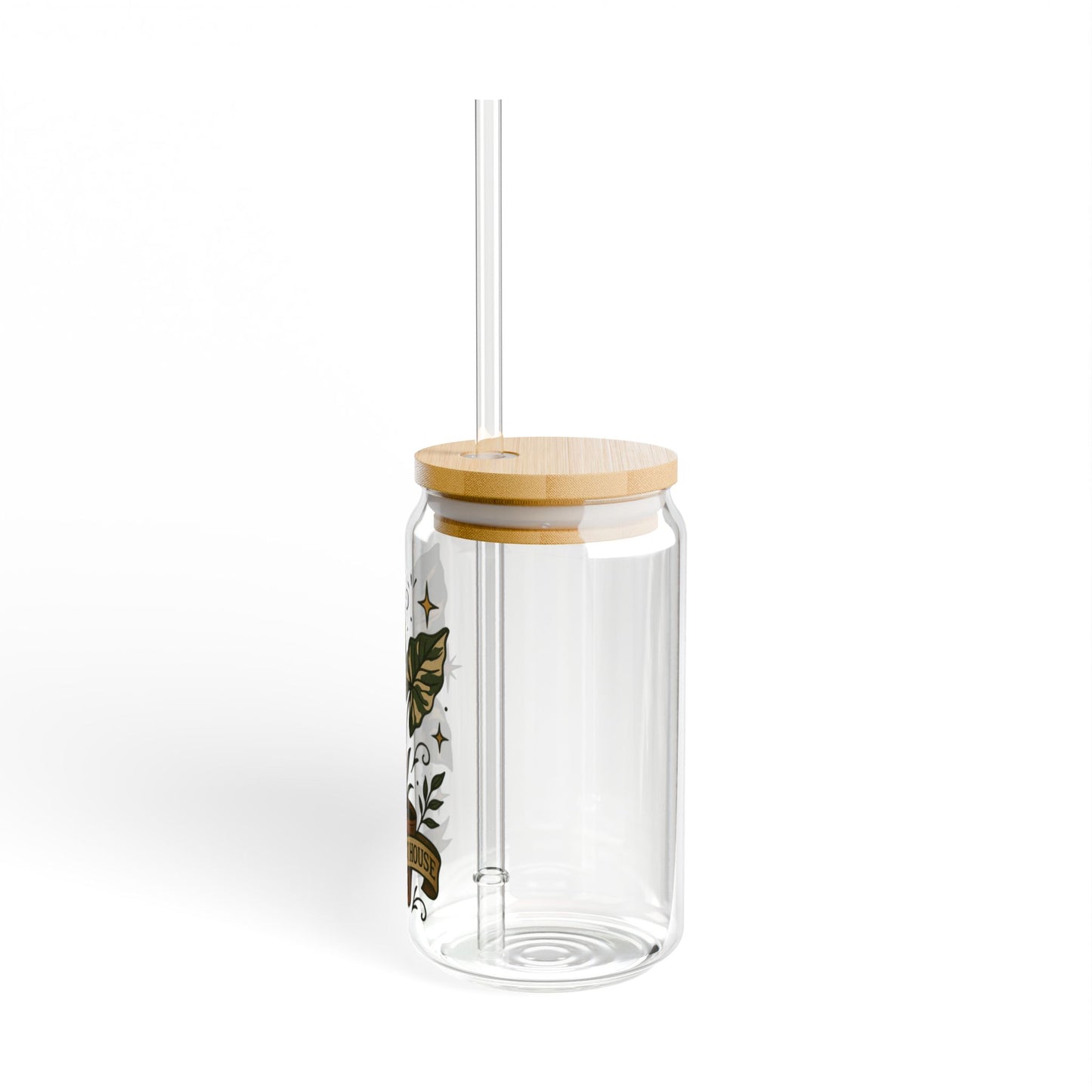 The Plant House 208 Variegated  -  Sipper Glass